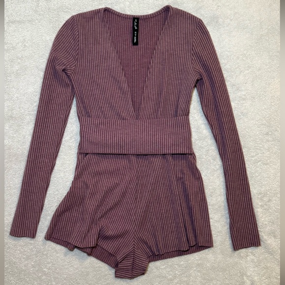 Urban Outfitters ‘Out From Under’ - Ribbed Stretch Jumpsuit Romper - Picture 3 of 7